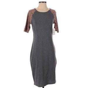 LulaRoe Julia Dress Small Gray NWT